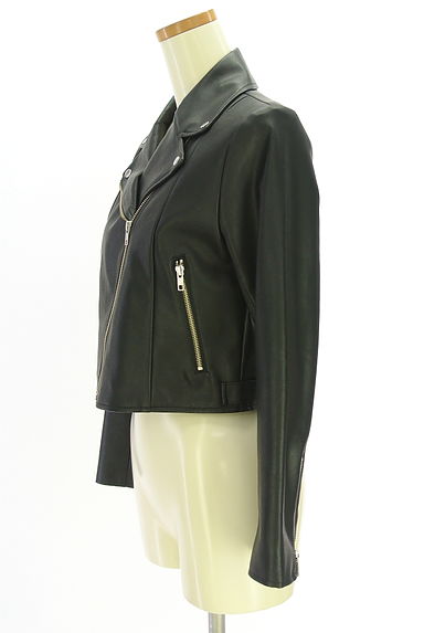 MERCURYDUO（マーキュリーデュオ）の古着「エコレザーライダースジャケット（ジャケット）」大画像３へ