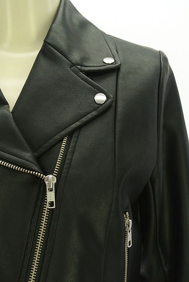 MERCURYDUO（マーキュリーデュオ）の古着「エコレザーライダースジャケット（ジャケット）」大画像４へ