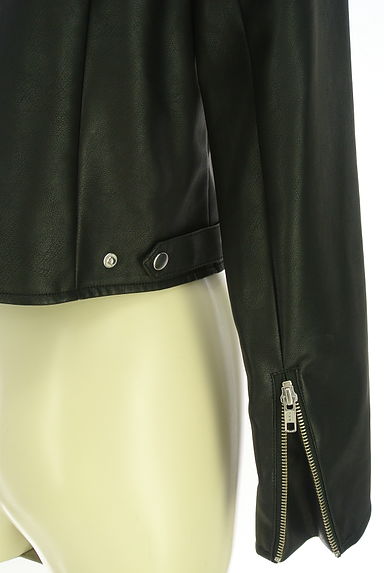 MERCURYDUO（マーキュリーデュオ）の古着「エコレザーライダースジャケット（ジャケット）」大画像５へ