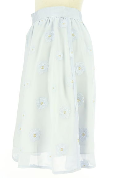 LAISSE PASSE（レッセパッセ）の古着「花刺繍膝上シフォンスカート（スカート）」大画像３へ