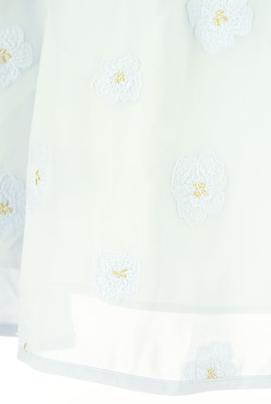 LAISSE PASSE（レッセパッセ）の古着「花刺繍膝上シフォンスカート（スカート）」大画像５へ