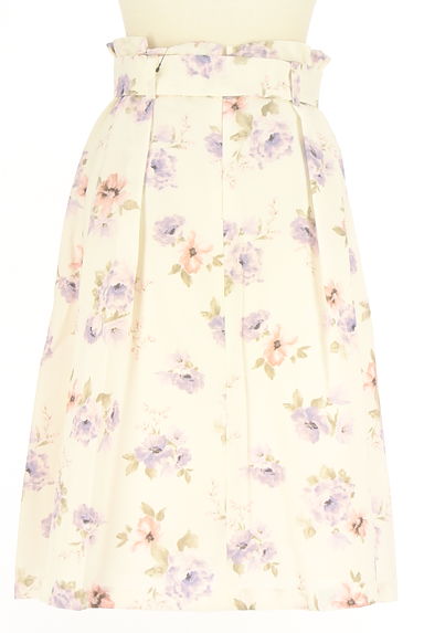 LAISSE PASSE（レッセパッセ）の古着「ベルト付き膝下花柄フレアスカート（スカート）」大画像２へ