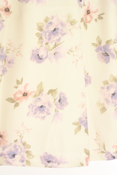 LAISSE PASSE（レッセパッセ）の古着「ベルト付き膝下花柄フレアスカート（スカート）」大画像５へ