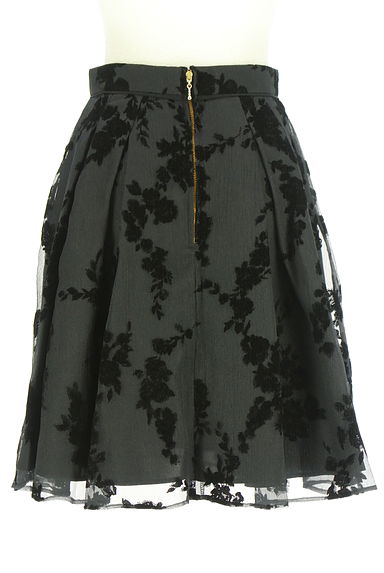 LAISSE PASSE（レッセパッセ）の古着「フロッキー花柄膝丈スカート（スカート）」大画像２へ