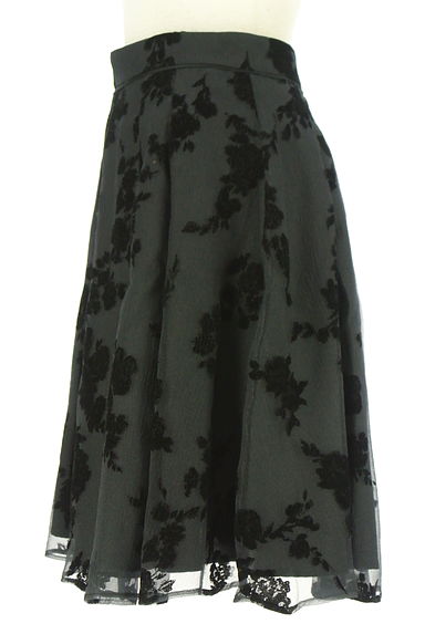 LAISSE PASSE（レッセパッセ）の古着「フロッキー花柄膝丈スカート（スカート）」大画像３へ