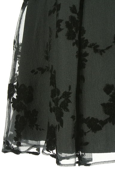 LAISSE PASSE（レッセパッセ）の古着「フロッキー花柄膝丈スカート（スカート）」大画像５へ