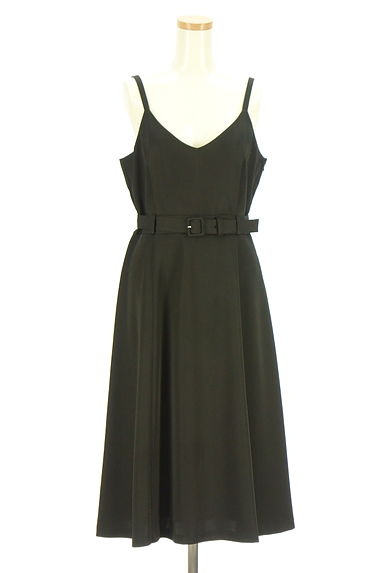 LAISSE PASSE（レッセパッセ）の古着「ベルト付きレースアップ膝下キャミワンピ（キャミワンピース）」大画像１へ