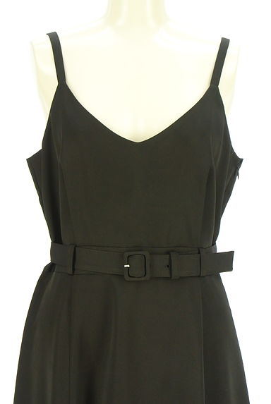 LAISSE PASSE（レッセパッセ）の古着「ベルト付きレースアップ膝下キャミワンピ（キャミワンピース）」大画像４へ