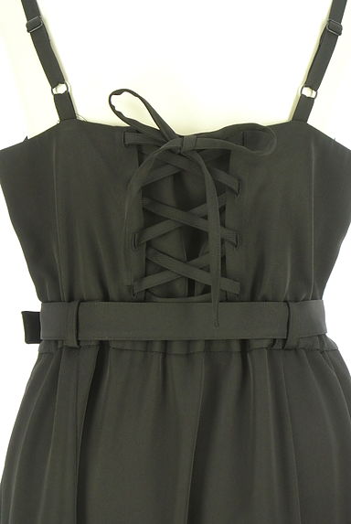 LAISSE PASSE（レッセパッセ）の古着「ベルト付きレースアップ膝下キャミワンピ（キャミワンピース）」大画像５へ