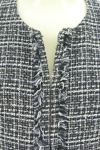 UNTITLED（アンタイトル）の古着「ラメツイードノーカラージャケット（ジャケット）」大画像４へ