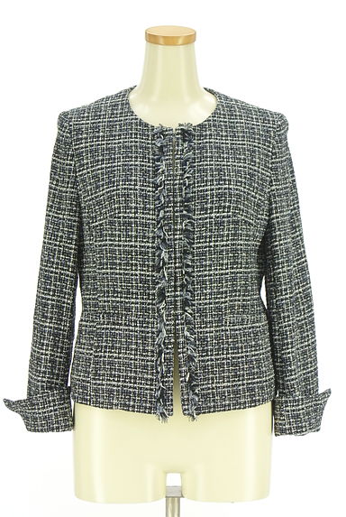 UNTITLED（アンタイトル）の古着「ラメツイードノーカラージャケット（ジャケット）」大画像５へ