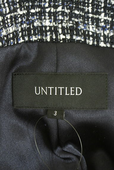 UNTITLED（アンタイトル）の古着「ラメツイードノーカラージャケット（ジャケット）」大画像６へ