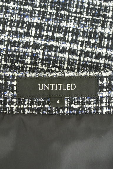 クリックで大画像表示 UNTITLED(アンタイトル)の古着「膝丈ラメツイードタイトスカート(スカート)」大画像6へ