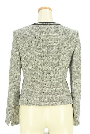 UNTITLED（アンタイトル）の古着「ノーカラーラメツイードジャケット（ジャケット）」大画像２へ