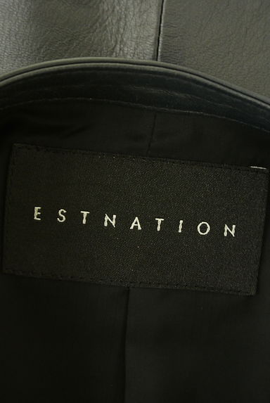 ESTNATION（エストネーション）の古着「バンドカラーレザージャケット（ブルゾン・スタジャン）」大画像６へ