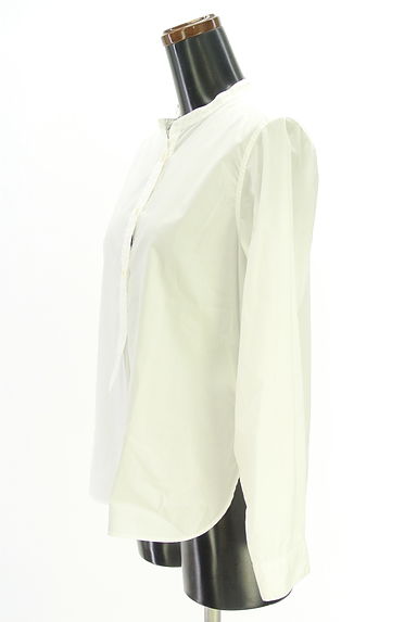 MARGARET HOWELL（マーガレットハウエル）の古着「バンドカラーブラウス（カットソー・プルオーバー）」大画像３へ