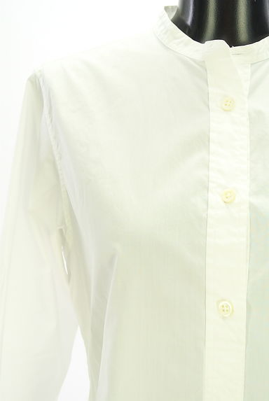 MARGARET HOWELL（マーガレットハウエル）の古着「バンドカラーブラウス（カットソー・プルオーバー）」大画像４へ