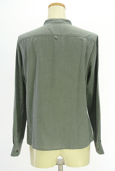 MARGARET HOWELL（マーガレットハウエル）の古着「バンドカラーコットンシャツ（ブラウス）」大画像２へ