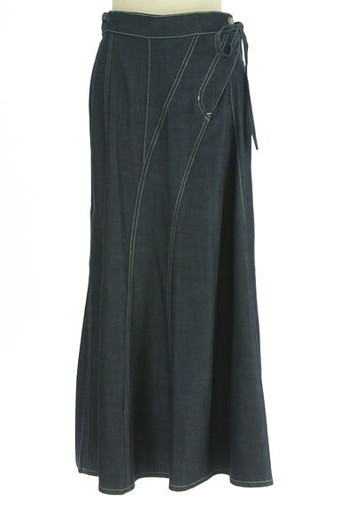 COMME CA（コムサ）の古着「Gabardine K.T ステッチ入りロングスカート（ロングスカート・マキシスカート）」大画像１へ