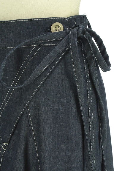 COMME CA（コムサ）の古着「Gabardine K.T ステッチ入りロングスカート（ロングスカート・マキシスカート）」大画像４へ