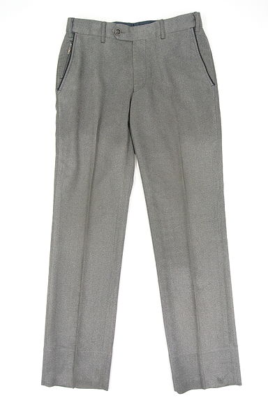 クリックで大画像表示 JOSEPH ABBOUD(ジョセフアブード)の古着「スウェード調センタープレスパンツ(パンツ)」大画像1へ