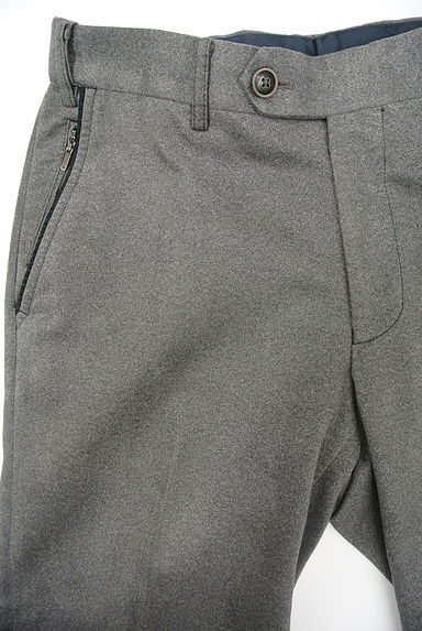 クリックで大画像表示 JOSEPH ABBOUD(ジョセフアブード)の古着「スウェード調センタープレスパンツ(パンツ)」大画像3へ