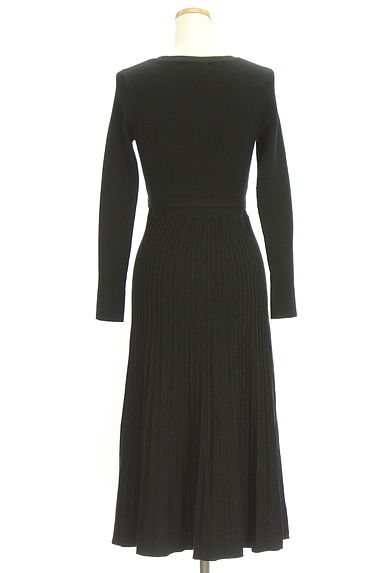 MISCH MASCH（ミッシュマッシュ）の古着「ベルト付き凹凸ストライプニットワンピース（ワンピース・チュニック）」大画像２へ