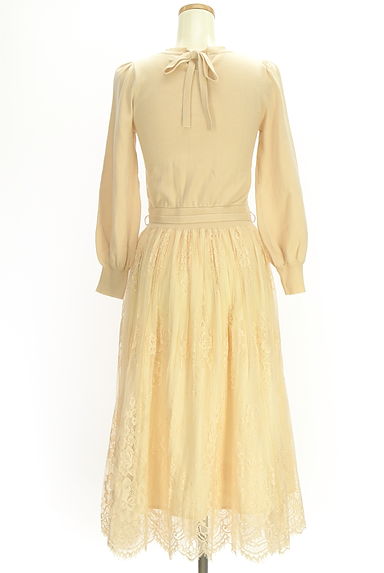 MISCH MASCH（ミッシュマッシュ）の古着「ベルト付きニット×レースロングワンピース（ワンピース・チュニック）」大画像２へ