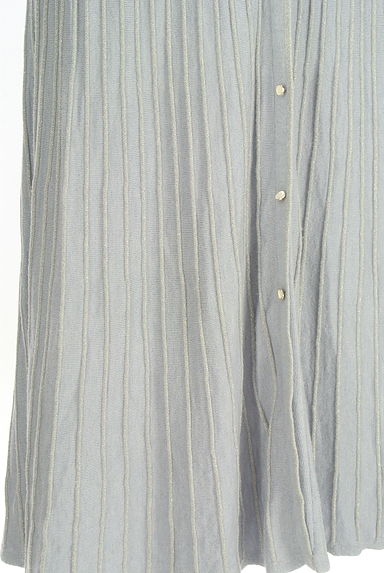 MISCH MASCH（ミッシュマッシュ）の古着「ベルト付きラメストライプロングニットワンピ（ワンピース・チュニック）」大画像５へ