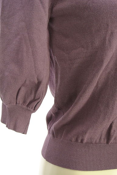 MISCH MASCH（ミッシュマッシュ）の古着「ラインストーン付きスカラップニットトップス（ニット）」大画像５へ