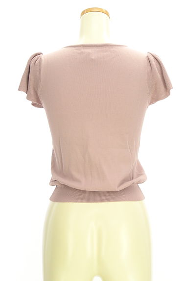 MISCH MASCH（ミッシュマッシュ）の古着「花柄刺しゅう入り半そでVネックニットトップス（ニット）」大画像２へ