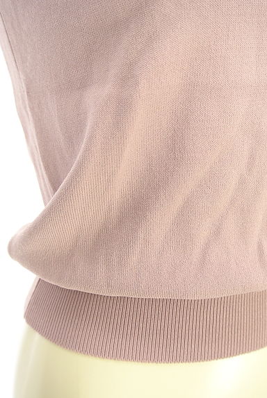 MISCH MASCH（ミッシュマッシュ）の古着「花柄刺しゅう入り半そでVネックニットトップス（ニット）」大画像５へ