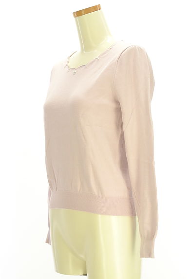 MISCH MASCH（ミッシュマッシュ）の古着「パール付きスカラップニット（ニット）」大画像３へ