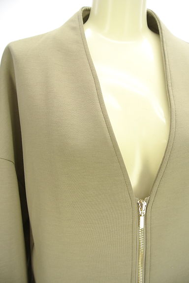 MAYSON GREY（メイソングレイ）の古着「ジップアップノーカラージャケット（ジャケット）」大画像４へ