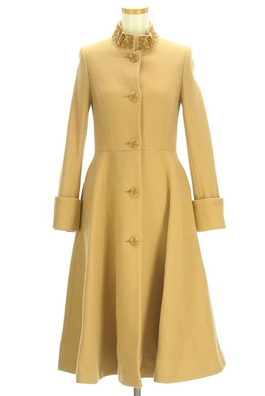 Lois CRAYON（ロイスクレヨン）の古着「刺繍入りハイネックフレアロングコート（コート）」大画像４へ