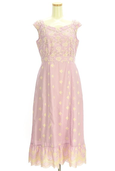 クリックで大画像表示 TOCCA(トッカ)の古着「刺繍レースロングワンピース(ワンピース・チュニック)」大画像1へ