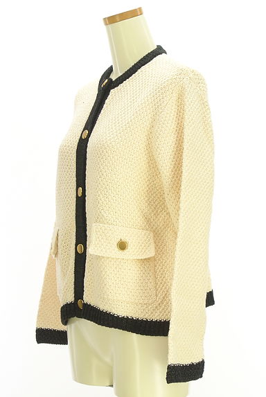 Mila Owen（ミラオーウェン）の古着「バイカラーニットジャケット（ジャケット）」大画像３へ