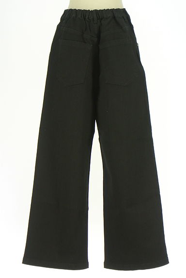 クリックで大画像表示 BARNYARDSTORM(バンヤードストーム)の古着「ブラックデニムワイドパンツ(デニムパンツ)」大画像2へ