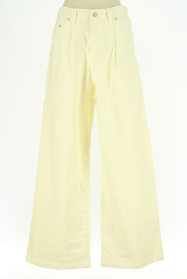 BARNYARDSTORM（バンヤードストーム）の古着「ホワイトデニムワイドパンツ（デニムパンツ）」大画像１へ