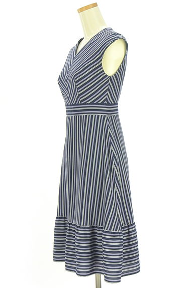 MISCH MASCH（ミッシュマッシュ）の古着「膝下丈ストライプワンピース（ワンピース・チュニック）」大画像３へ