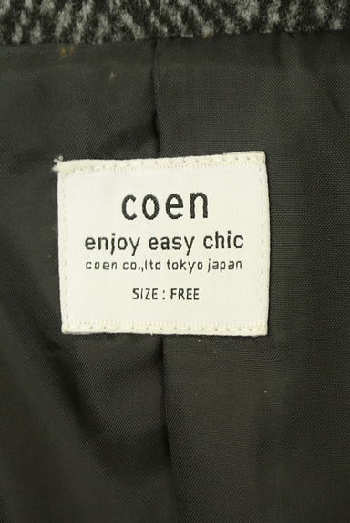 coen（コーエン）の古着「ヘリンボーン織ロングコート（コート）」大画像６へ