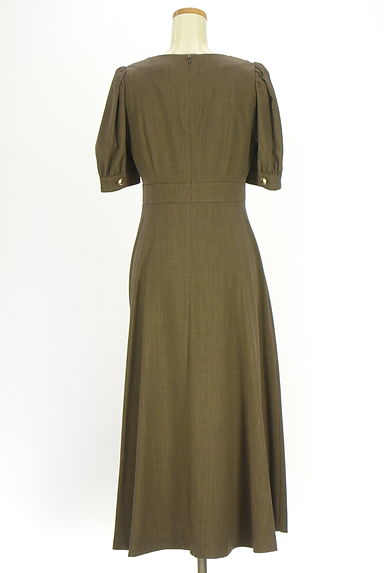 クリックで大画像表示 PROPORTION BODY DRESSING(プロポーションボディドレッシング)の古着「パフスリロングフレアワンピース(ワンピース・チュニック)」大画像2へ