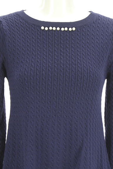 PROPORTION BODY DRESSING（プロポーションボディドレッシング）の古着「ペプラムニットトップス+スカート（セットアップ（ジャケット＋スカート））」大画像４へ