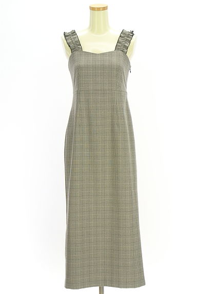 PROPORTION BODY DRESSING（プロポーションボディドレッシング）の古着「グレンチェック柄キャミワンピース（キャミワンピース）」大画像１へ