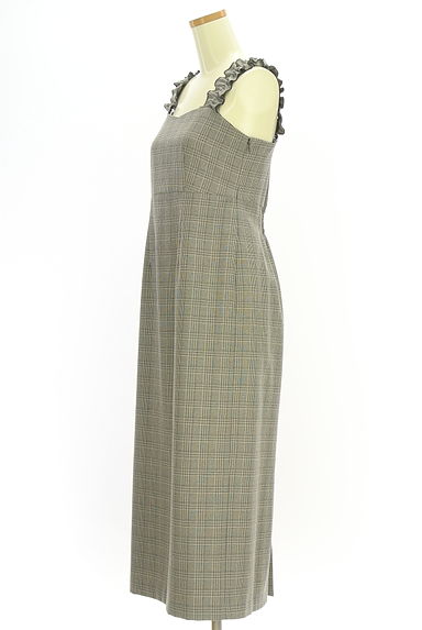 PROPORTION BODY DRESSING（プロポーションボディドレッシング）の古着「グレンチェック柄キャミワンピース（キャミワンピース）」大画像３へ