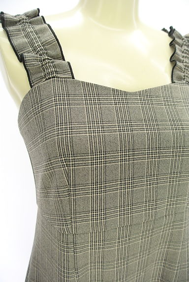 PROPORTION BODY DRESSING（プロポーションボディドレッシング）の古着「グレンチェック柄キャミワンピース（キャミワンピース）」大画像４へ