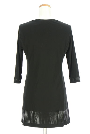 クリックで大画像表示 HIROKO BIS(ヒロコビス)の古着「スクエアプリントフレアチュニック(カットソー・プルオーバー)」大画像2へ