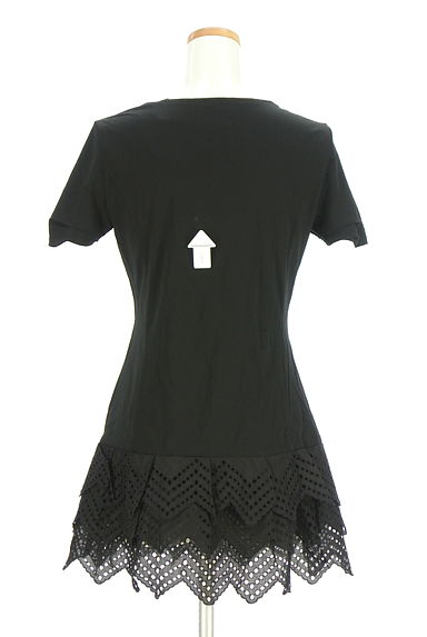 クリックで大画像表示 HIROKO BIS(ヒロコビス)の古着「ティアードフリルミニワンピース(カットソー・プルオーバー)」大画像4へ