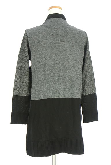 HIROKO BIS（ヒロコビス）の古着「esseNtieL HIROKO BIS 配色ミドルカーディガン（カーディガン・ボレロ）」大画像２へ