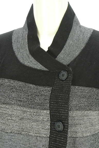 HIROKO BIS（ヒロコビス）の古着「esseNtieL HIROKO BIS 配色ミドルカーディガン（カーディガン・ボレロ）」大画像４へ